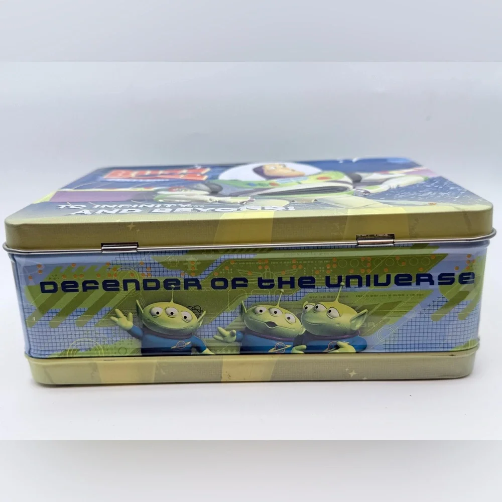 Toy Story Buzz Lightyear metal tin lunch box Disney Pixar vintage nostalgia